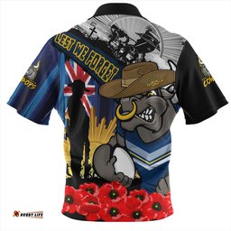 Amazing Aussie North Queensland Cowboys United In Spirit Anzac Day Tribute Hawaiian Shirt