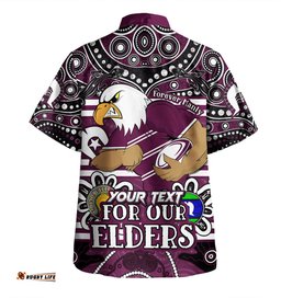 Amazing Aussie Manly Warringah Sea Eagles Custom Manly Warringah Sea Eagles For Our Elders Hawaiian Shirt