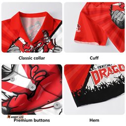 Amazing Aussie St. George Illawarra Dragons Fearless Soul Series Hawaiian Shirt