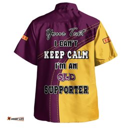 Amazing Aussie Queensland Maroons Custom Team Of Us Die Hard Fan Supporters Hawaiian Shirt