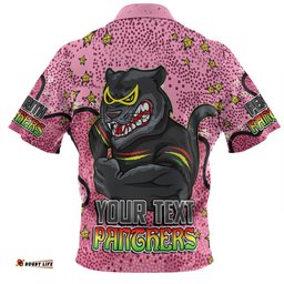 Amazing Aussie Penrith Panthers Custom Team With Dot And Star Patterns For Tough Fan Hawaiian Shirt