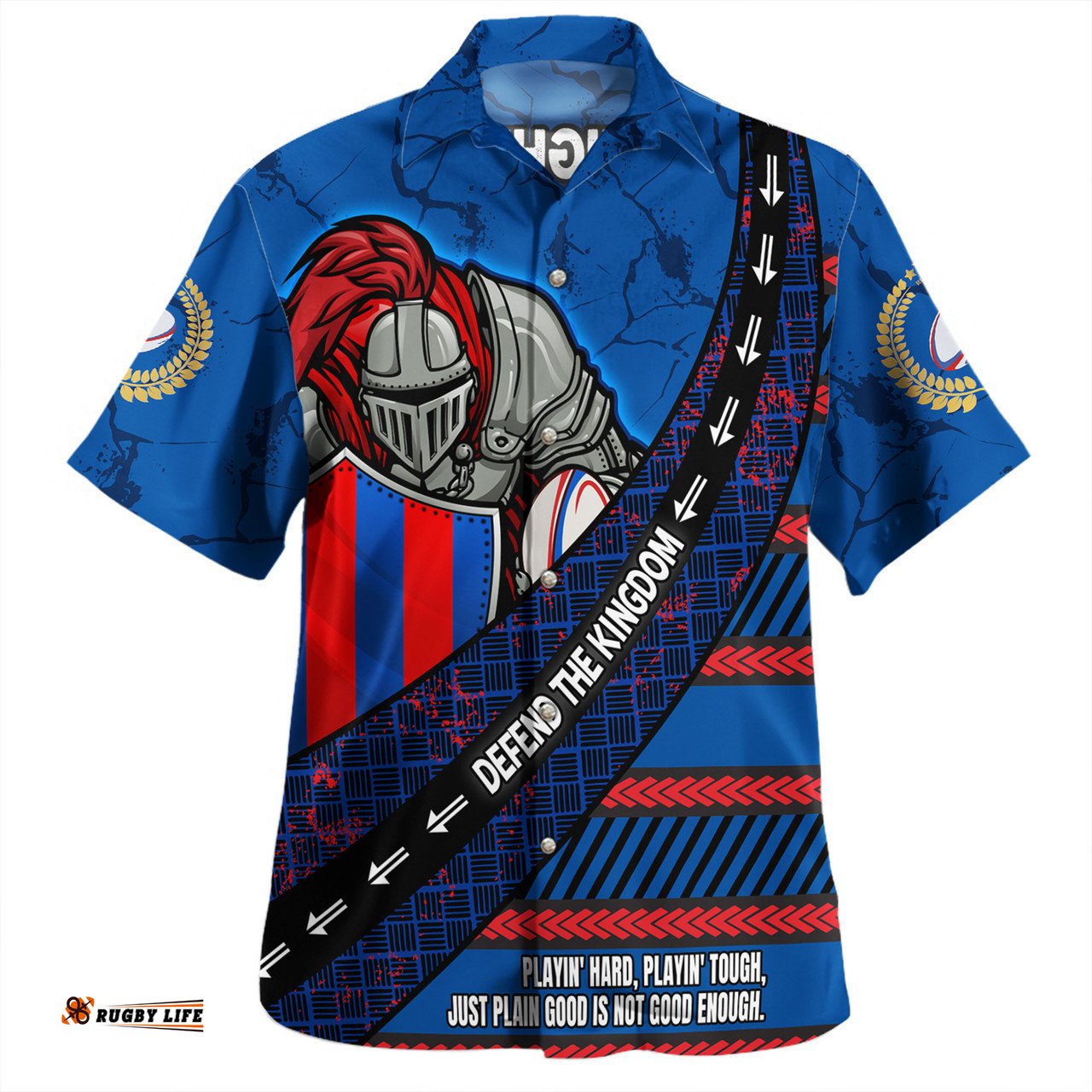 Amazing Aussie Newcastle Knights Sport Theme Song For Rugby With Sporty Style Hawaiian Shirt