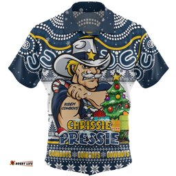 Amazing Aussie North Queensland Cowboys Aussie Ugly Christmas For Die Hard Fan Supporters Hawaiian Shirt