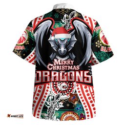 Amazing Aussie St. George Illawarra Dragons Merry Christmas Dragons Dragons Indigenous Hawaiian Shirt