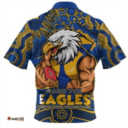 Amazing Aussie West Coast Eagles Blazing Spirit Of Victory Hawaiian Shirt