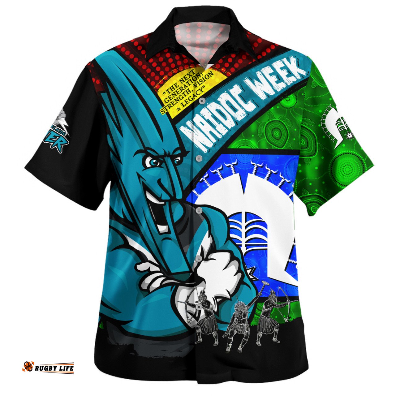 Amazing Aussie Port Adelaide NAIDOC Week Pride Edition Hawaiian Shirt