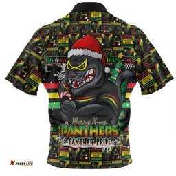 Amazing Aussie Penrith Panthers Merry Ugly Christmas Comic Style Hawaiian Shirt