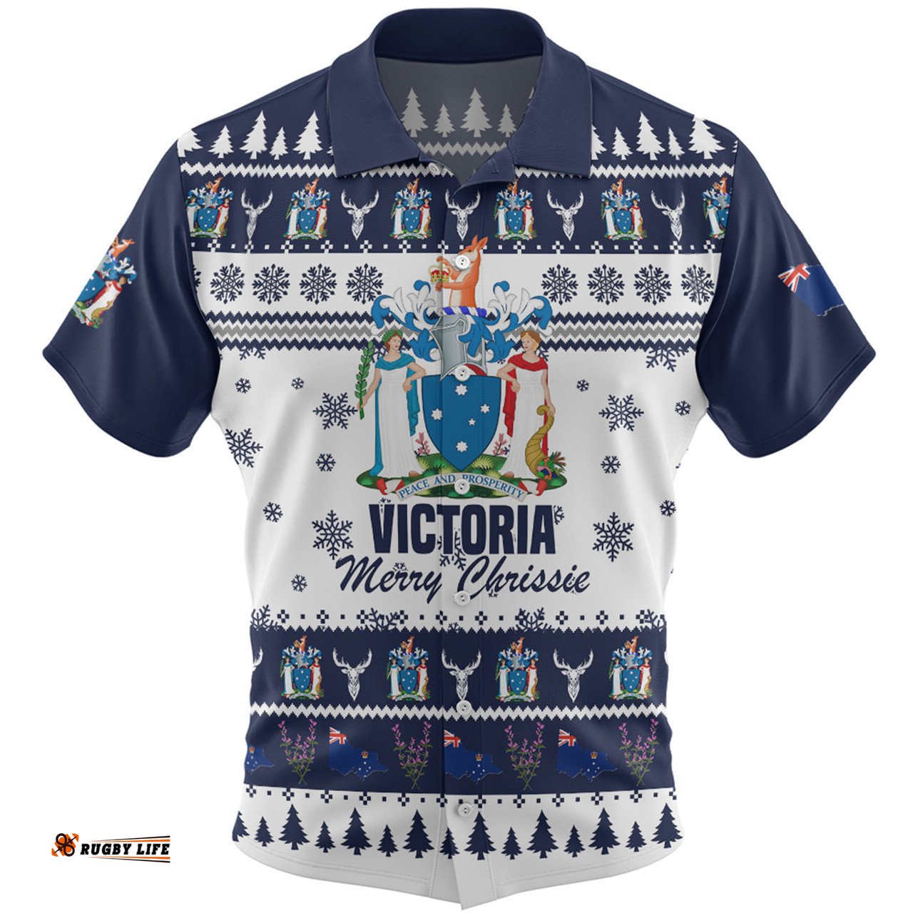 Amazing Aussie Victoria Christmas Merry Chrissie Hawaiian Shirt