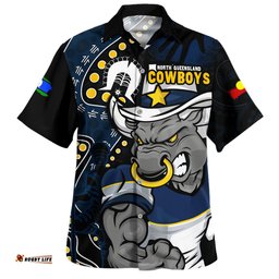 Amazing Aussie North Queensland Cowboys NAIDOC Indigenous Warrior Spirit Hawaiian Shirt