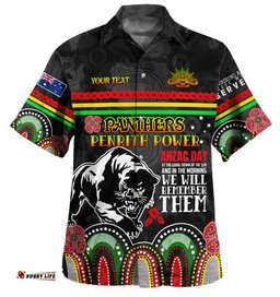 Amazing Aussie Penrith Panthers Anzac Custom Penrith Panthers Power Shirt Hawaiian Shirt