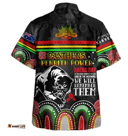 Amazing Aussie Penrith Panthers Anzac Custom Penrith Panthers Power Shirt Hawaiian Shirt