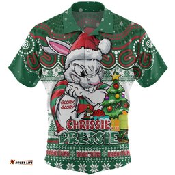 Amazing Aussie South Sydney Rabbitohs Aussie Ugly Christmas For Die Hard Fan Supporters Hawaiian Shirt