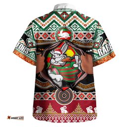 Amazing Aussie South Sydney Rabbitohs Merry Christmas Super Rabbitohs In Me Hawaiian Shirt