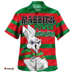 Amazing Aussie South Sydney Rabbitohs Bunnies Supporter Hawaiian Shirt