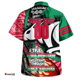 Amazing Aussie South Sydney Rabbitohs Grand Final A True Champion Will Fight Through Anything With Polynesian Patterns Hawaiian Shirt
