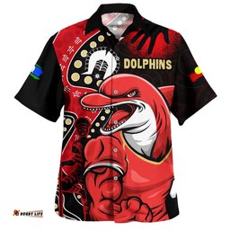 Amazing Aussie Redcliffe Dolphins NAIDOC Indigenous Warrior Spirit Hawaiian Shirt