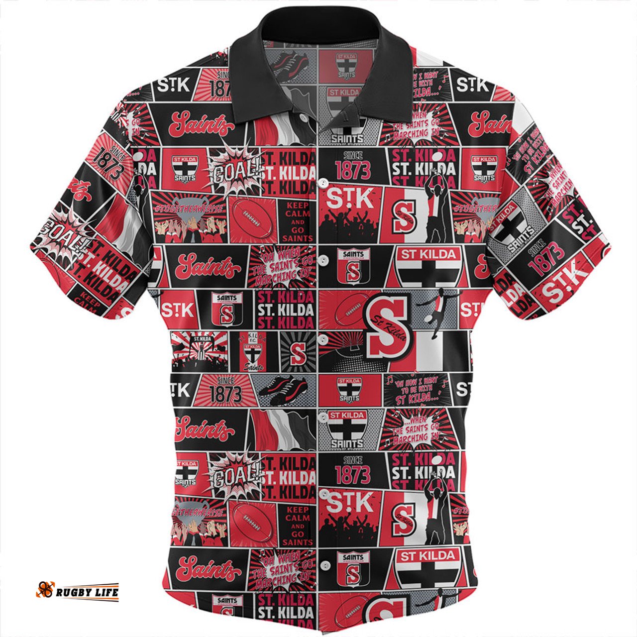 Amazing Aussie St Kilda Legacy Of The Pride Comic Style Hawaiian Shirt