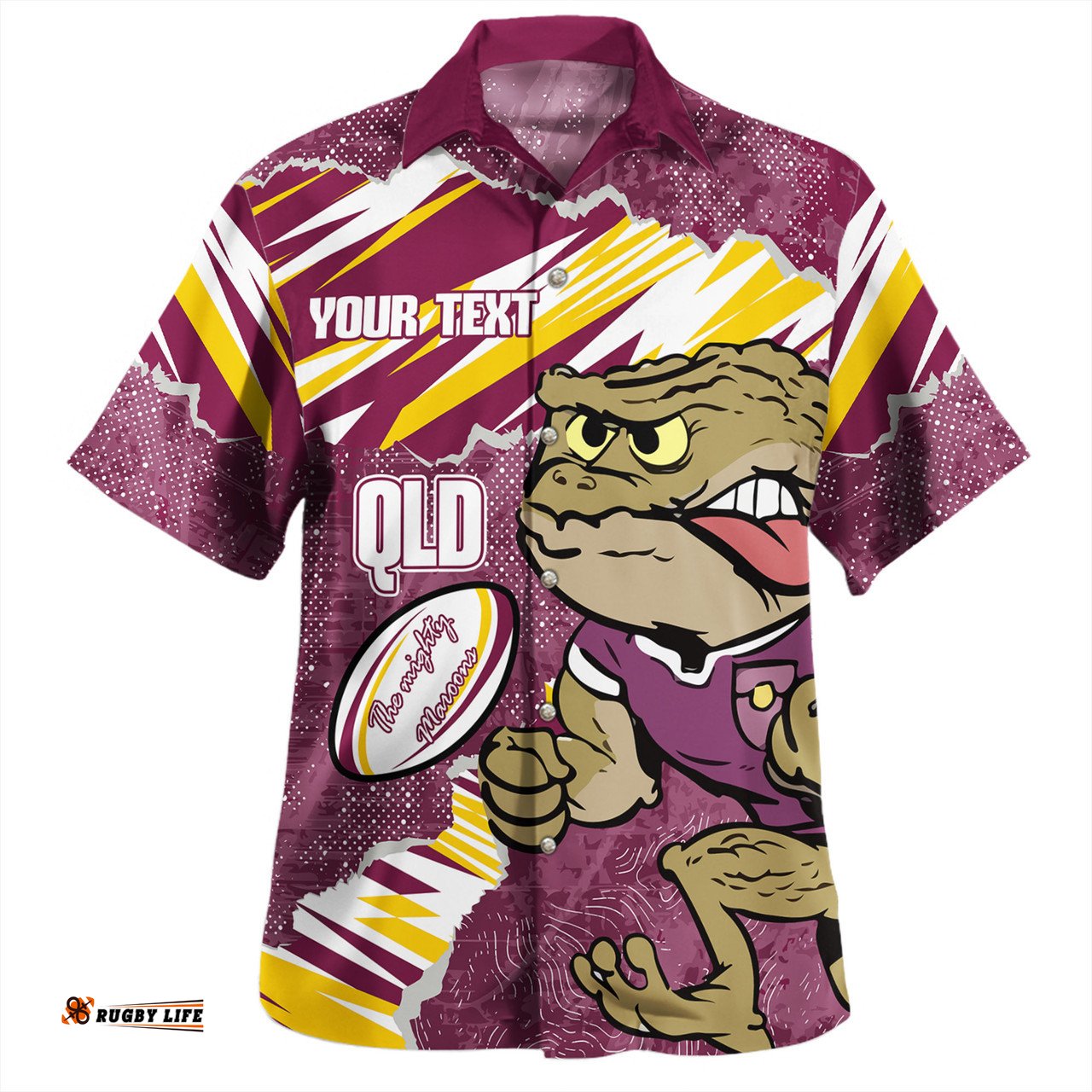 Amazing Aussie Cane Toads Sport Theme Song Hawaiian Shirt