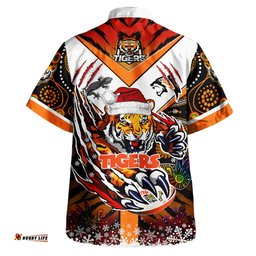 Amazing Aussie Australia Tigers Merry Christmas Super Tigers Indigenous Claw Scratch Hawaiian Shirt