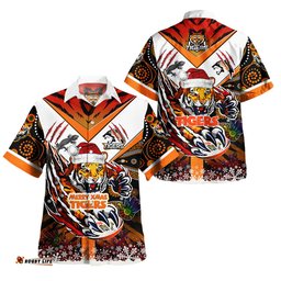 Amazing Aussie Australia Tigers Merry Christmas Super Tigers Indigenous Claw Scratch Hawaiian Shirt