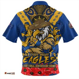 Amazing Aussie West Coast Eagles Ripped Legacy Of The Game The ANZAC Spirit Lives On Hawaiian Shirt