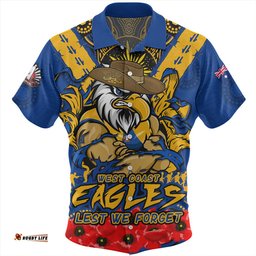Amazing Aussie West Coast Eagles Ripped Legacy Of The Game The ANZAC Spirit Lives On Hawaiian Shirt
