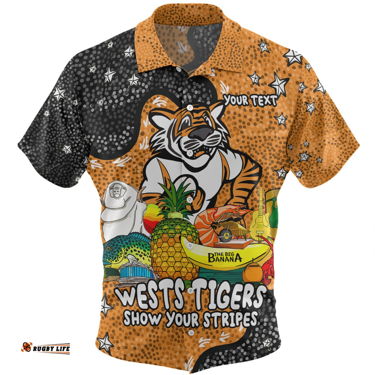 Amazing Aussie Wests Tigers Custom Australian Big Things Hawaiian Shirt