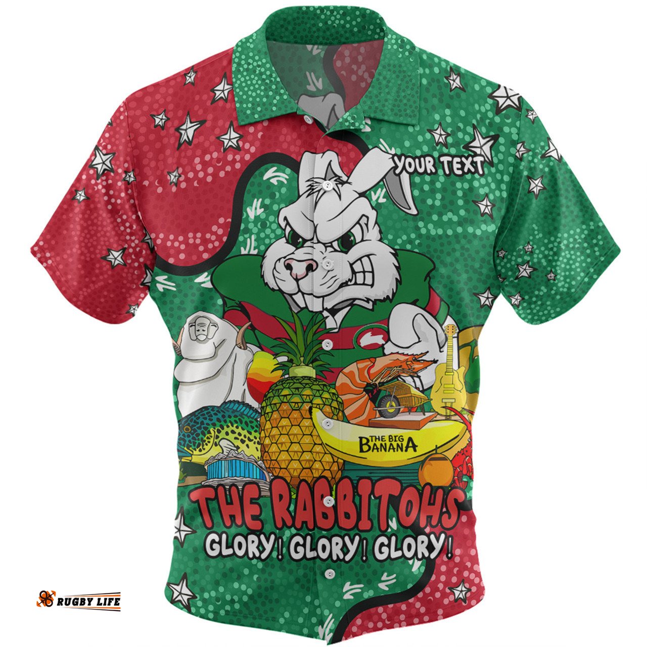 Amazing Aussie South Sydney Rabbitohs Australian Big Things Hawaiian Shirt