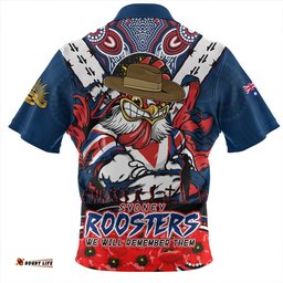 Amazing Aussie Sydney Roosters Ripped Legacy Of The Game The ANZAC Spirit Lives On Hawaiian Shirt