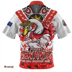 Amazing Aussie Sydney Swans Ripped Legacy Of The Game The ANZAC Spirit Lives On Hawaiian Shirt
