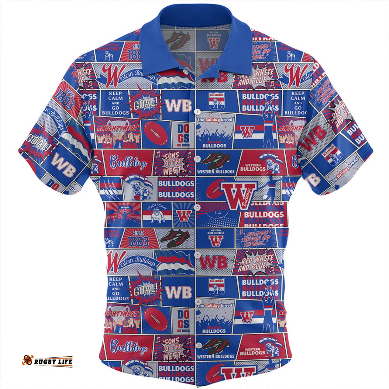 Amazing Aussie Western Bulldogs Legacy Of The Pride Comic Style Hawaiian Shirt