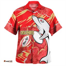 Amazing Aussie Redcliffe Dolphins Theme Song Hawaiian Shirt
