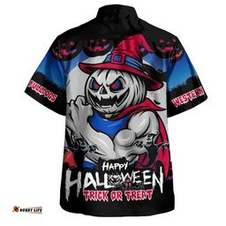 Amazing Aussie Western Bulldogs Dark Pumpkin Halloween Spirit Hawaiian Shirt