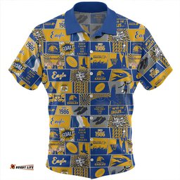 Amazing Aussie West Coast Eagles Legacy Of The Pride Comic Style Hawaiian Shirt