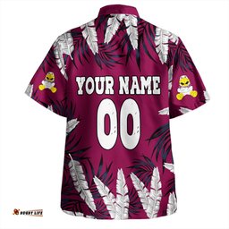 Amazing Aussie Manly Warringah Sea Eagles Tropical Patterns Eagles Hawaiian Shirt