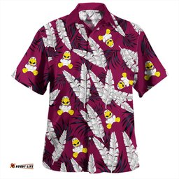 Amazing Aussie Manly Warringah Sea Eagles Tropical Patterns Eagles Hawaiian Shirt