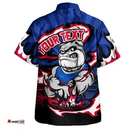Amazing Aussie Western Bulldogs Premiership Series Flame Edition Hawaiian Shirt
