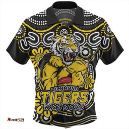 Amazing Aussie Richmond Aboriginal Inspired Tough Fan Football For Life Hawaiian Shirt