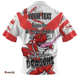 Amazing Aussie St. George Illawarra Dragons Happy Australia Day We Are One And Free Hawaiian Shirt