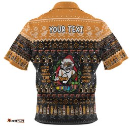 Amazing Aussie Wests Tigers Christmas Custom Chrissie Spirit Hawaiian Shirt