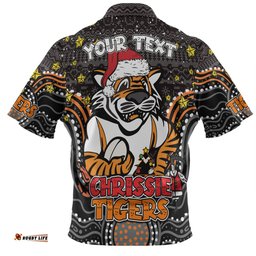 Amazing Aussie Wests Tigers Christmas Custom Christmas Knit Patterns Vintage Jersey Ugly Hawaiian Shirt