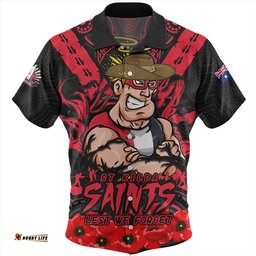 Amazing Aussie St Kilda Ripped Legacy Of The Game The ANZAC Spirit Lives On Hawaiian Shirt