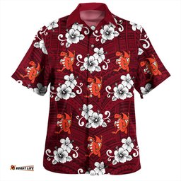 Amazing Aussie St. George Illawarra Dragons Custom St. George Illawarra Dragons With Maori Patterns Hawaiian Shirt