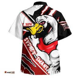 Amazing Aussie Sydney Swans Battlefield Glory Gear Hawaiian Shirt