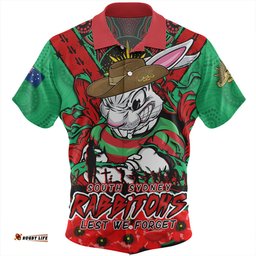 Amazing Aussie South Sydney Rabbitohs Ripped Legacy Of The Game The ANZAC Spirit Lives On Hawaiian Shirt