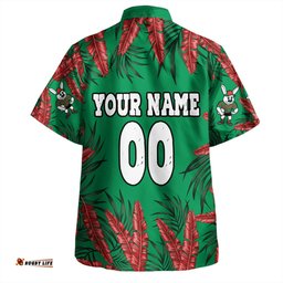 Amazing Aussie South Sydney Rabbitohs Tropical Patterns Bunnies Hawaiian Shirt
