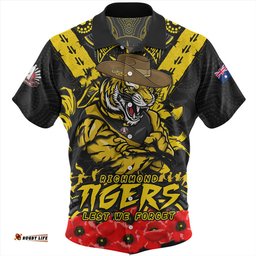 Amazing Aussie Richmond Ripped Legacy Of The Game The ANZAC Spirit Lives On Hawaiian Shirt