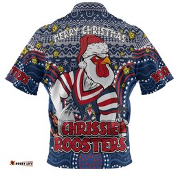Amazing Aussie Sydney Roosters Christmas Custom Christmas Knit Patterns Vintage Jersey Ugly Hawaiian Shirt