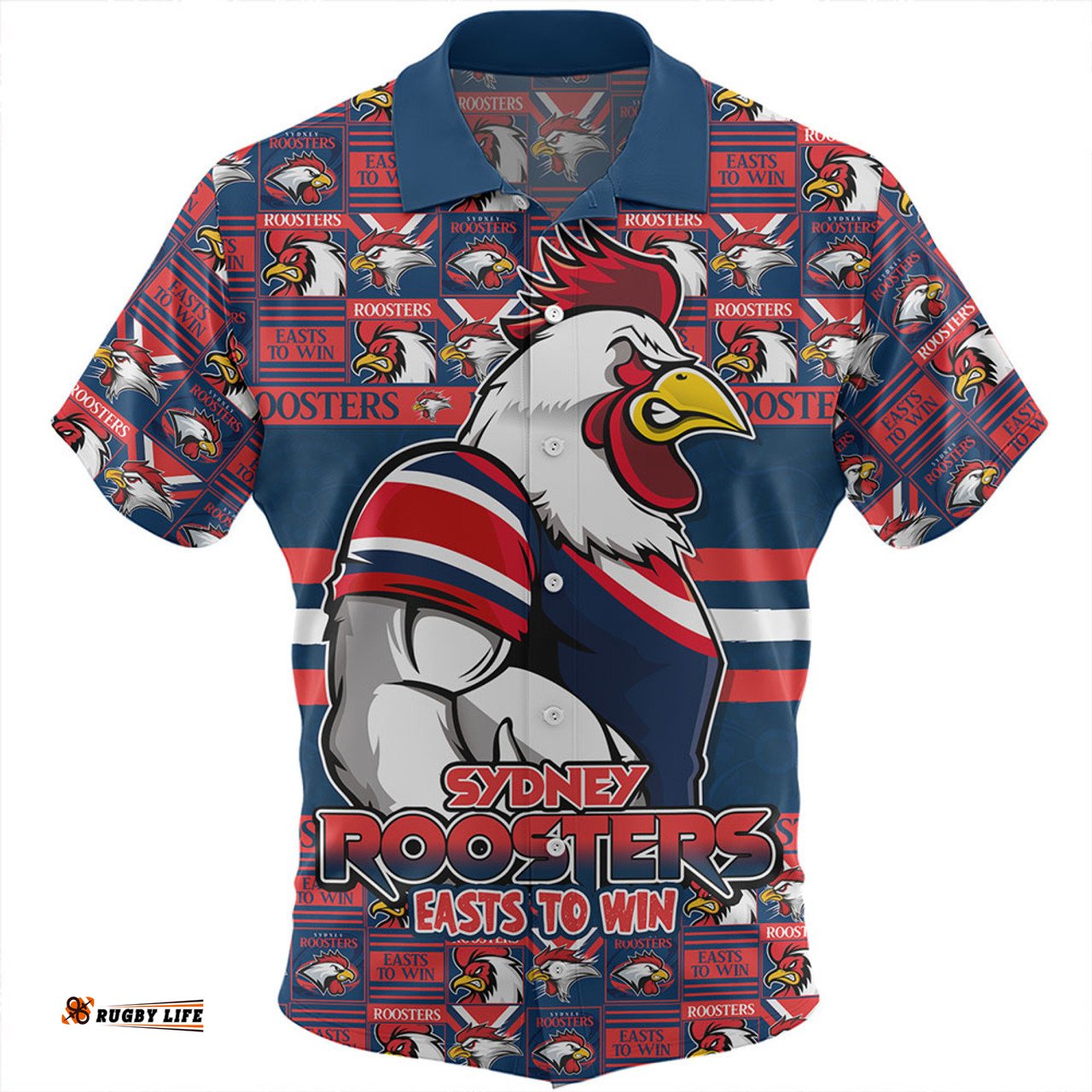 Amazing Aussie Sydney Roosters Champion��������s Pride Comic Style Hawaiian Shirt