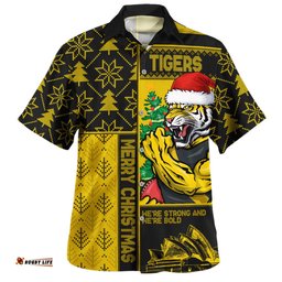 Amazing Aussie Richmond Merry Christmas Knit Style Festive Spirit Hawaiian Shirt